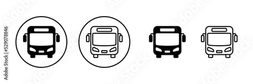 Bus icon vector. bus sign and symbol