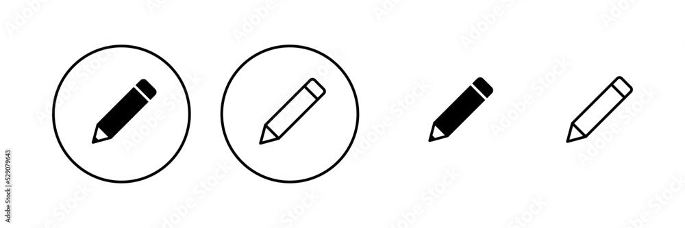 Pencil icon vector. pen sign and symbol. edit icon vector Pencil icon vector. pen sign and symbol. edit icon vector
