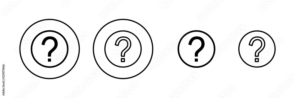 Question icon vector. question mark sign and symbol Question icon vector. question mark sign and symbol