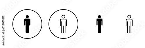 Man icon vector. male sign and symbol. human symbol