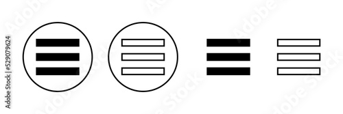 Menu icon vector. web menu sign and symbol. hamburger menu symbol