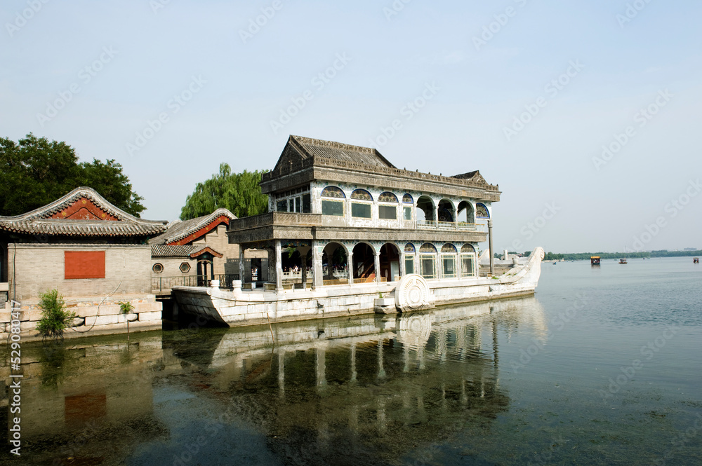 Stone ship at Summer Palace, Beijing, China