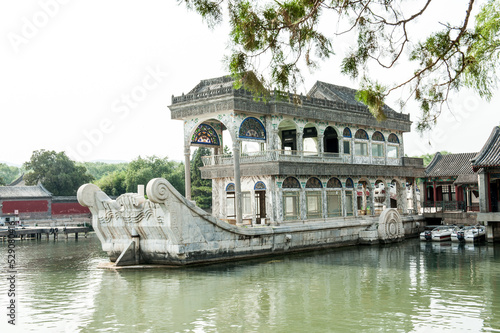 Stone ship at Summer Palace, Beijing, China