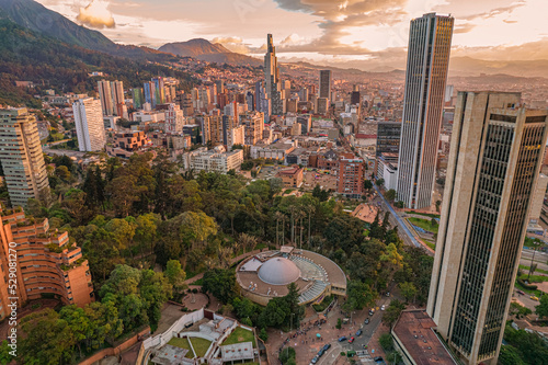 Paisaje urbano de la ciudad de Bogotá, Colombia, ubicada en sur américa. photo