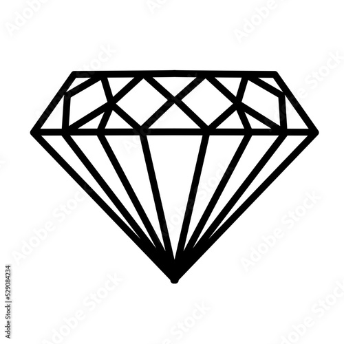 Diamond symbol vector 