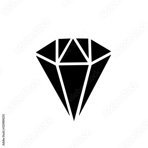 Diamond symbol vector 