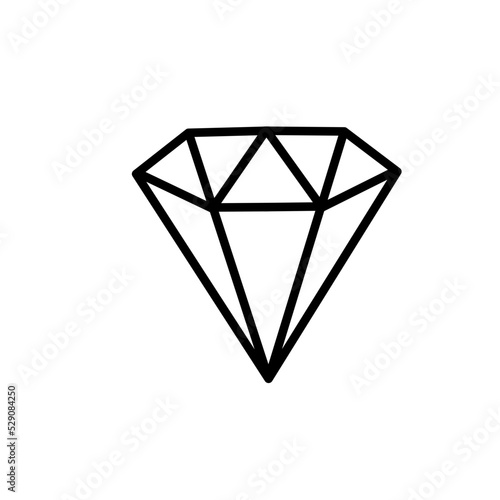 Diamond symbol vector 