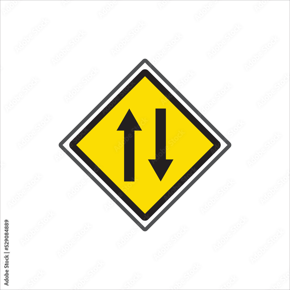 Two way Traffic vector icon,Two way traffic sign, Two way Traffic vector icon,Two way traffic sign,