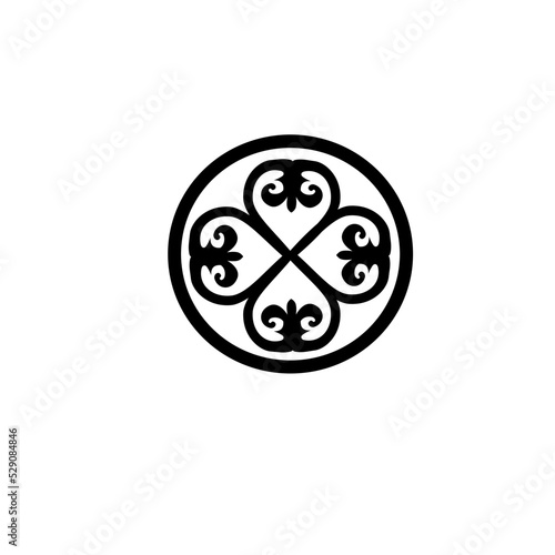 Vector set of Kazakh national ornaments