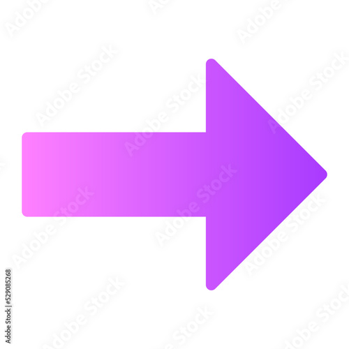 Free Download right arrow gradient icon - GFXLoad