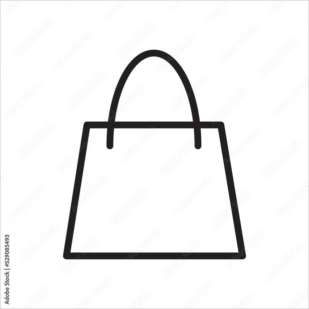shopping bag icon simple design art shopping bag icon simple design art