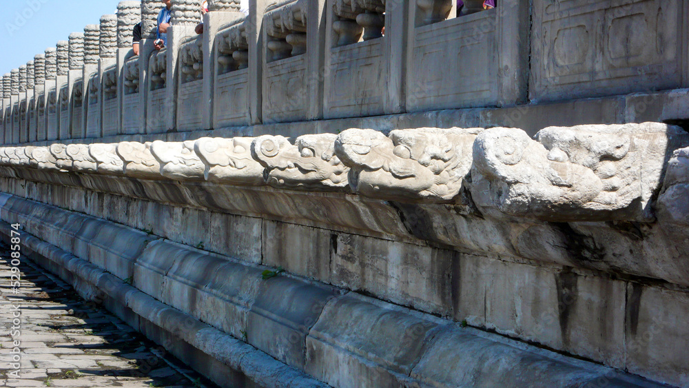Obraz premium The Imperial Palace in Beijing, China, the imperial palace of Ming and Qing Dynasties, formerly known as the Forbidden City, a World Cultural heritage site.