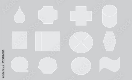 Gray abstract background with geometric shapes. Trendy backgrounds with shapes in light Grey. Helpful in art designing work, Vector illustration.