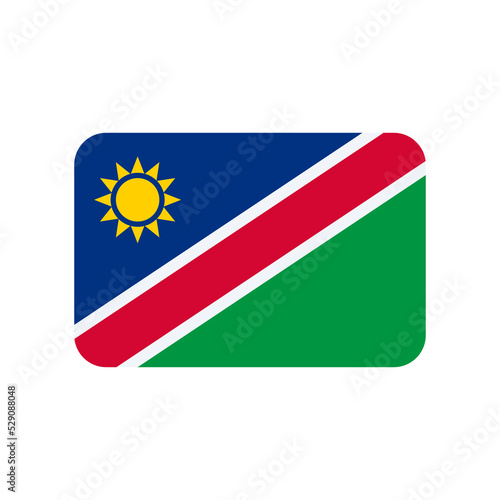 Free Download Namibia vector flag isolated on white background - GFXLoad