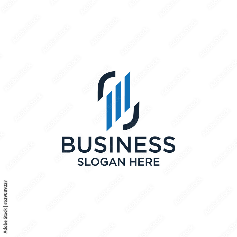 Business logo icon vector image