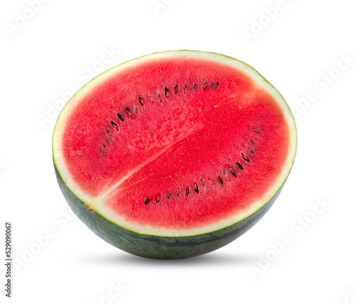 Half watermelon isolated on transparent (png) photo