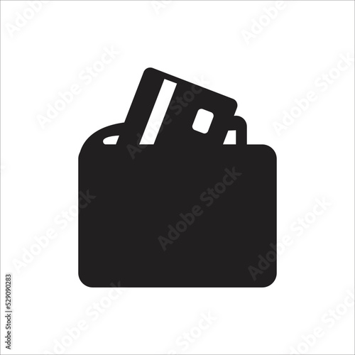 wallet icon simple design art