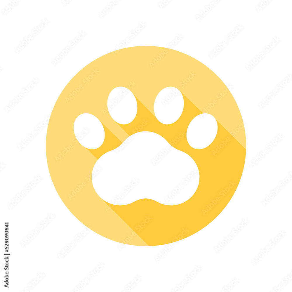 Dog and cat paws with sharp claws. cute animal footprints Dog and cat paws with sharp claws. cute animal footprints