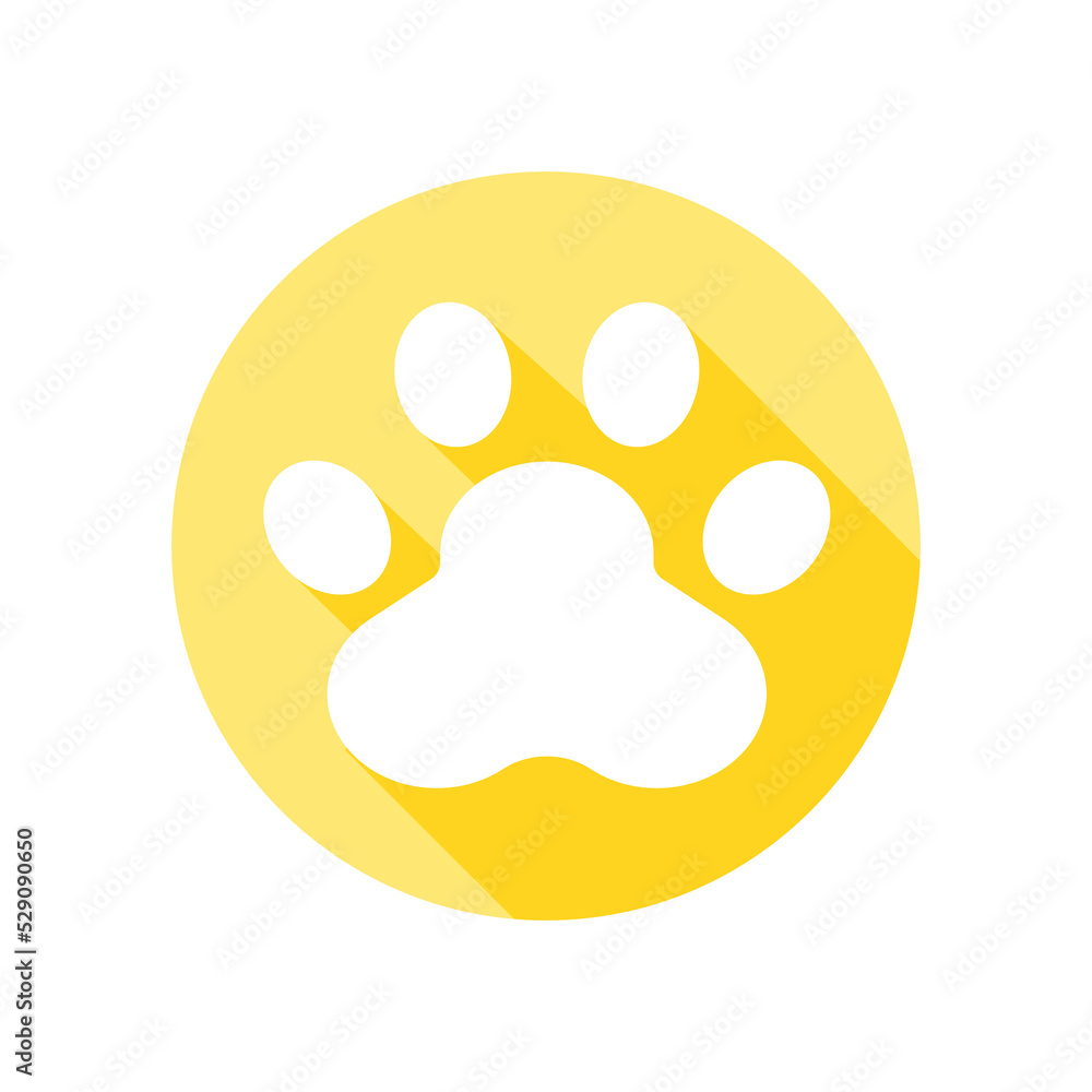 Dog and cat paws with sharp claws. cute animal footprints Dog and cat paws with sharp claws. cute animal footprints