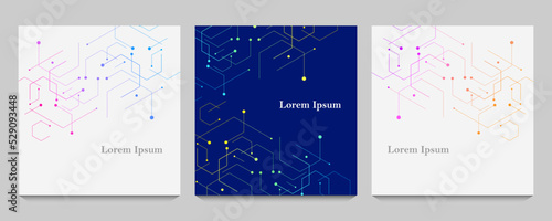 幾何学 抽象 科学 背景 セット