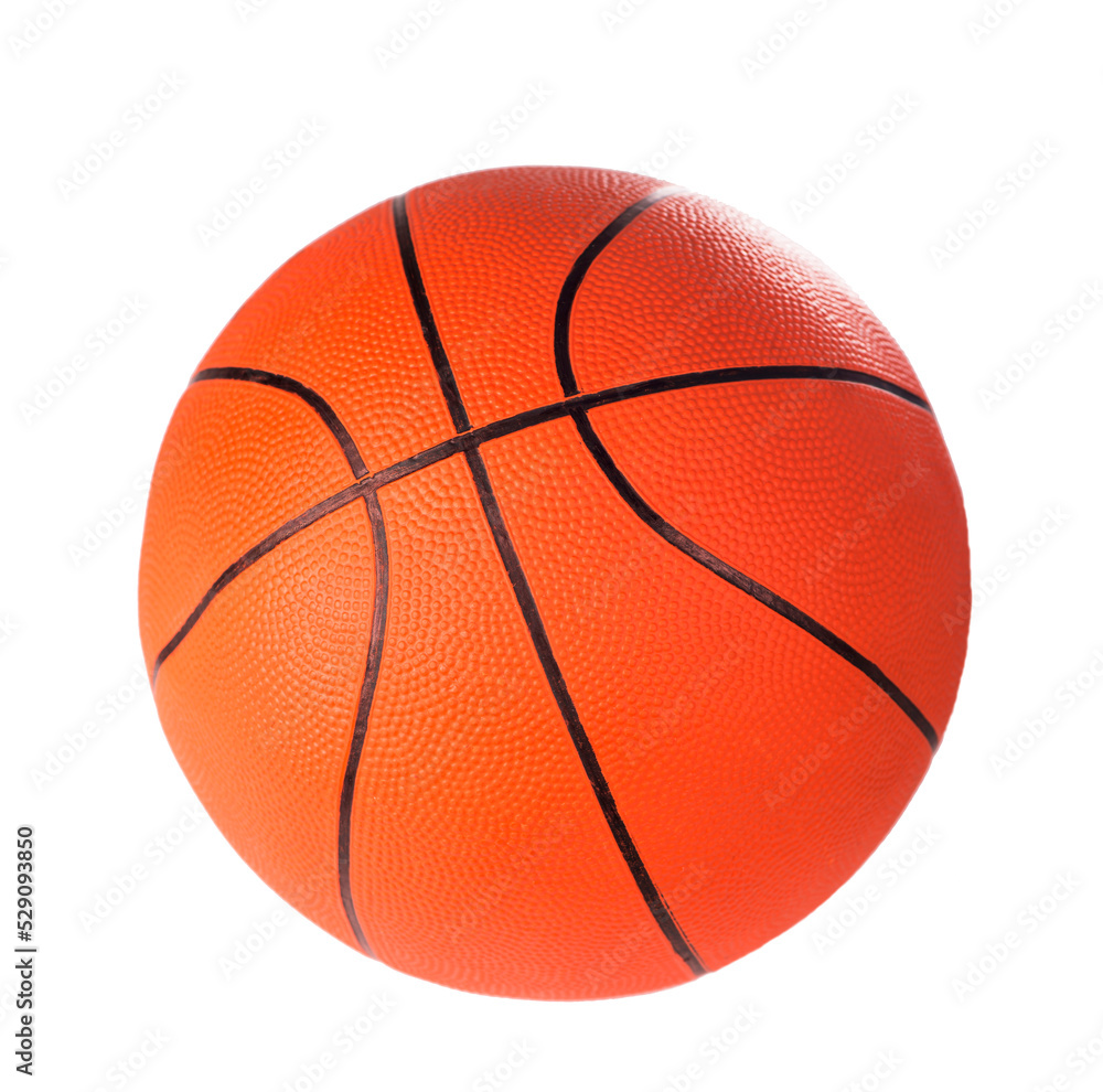 Fototapeta premium Ball for game in basketball of orange colour