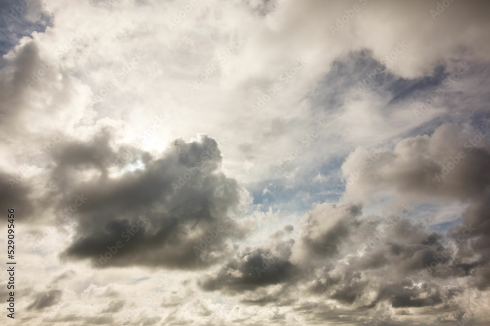 Blue sky with white clouds