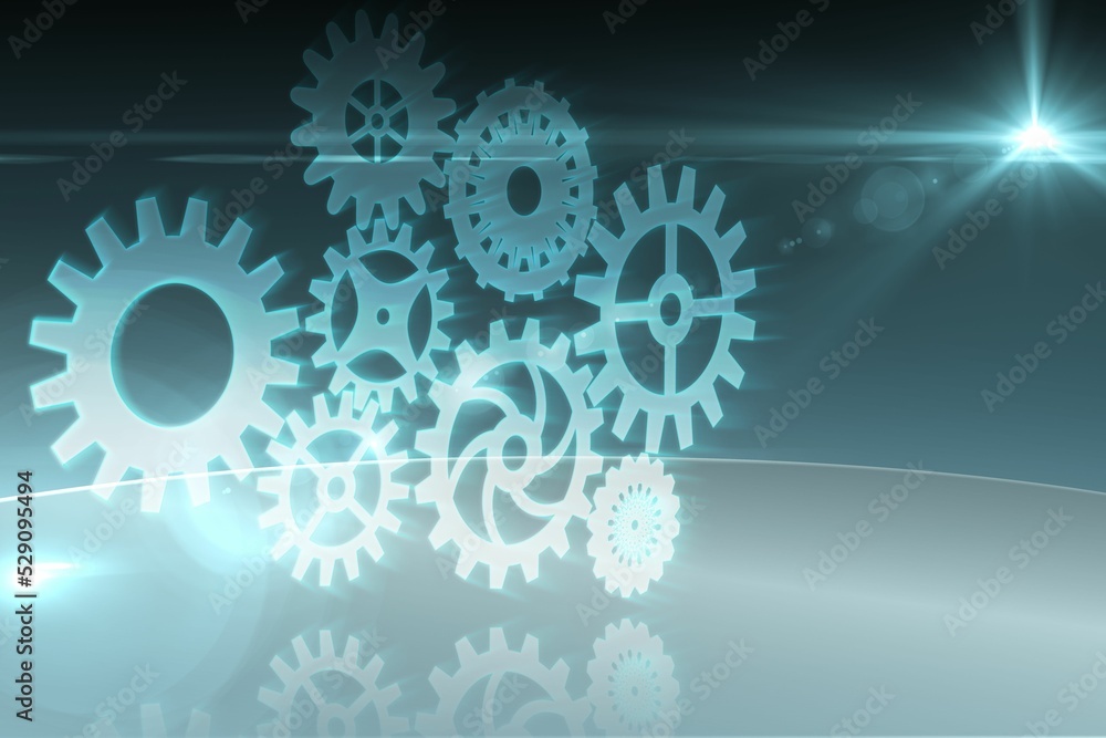 Cogs and wheels graphic Cogs and wheels graphic