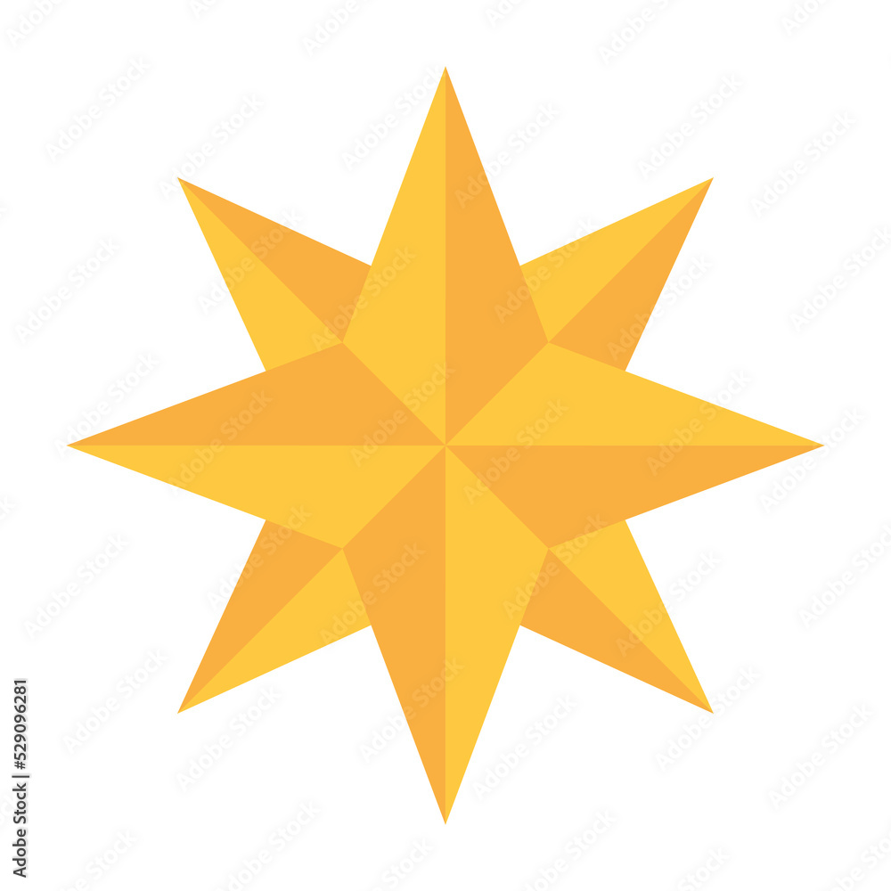 Golden Eight-Pointed Star Golden Eight-Pointed Star