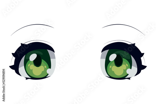 anime green eyes