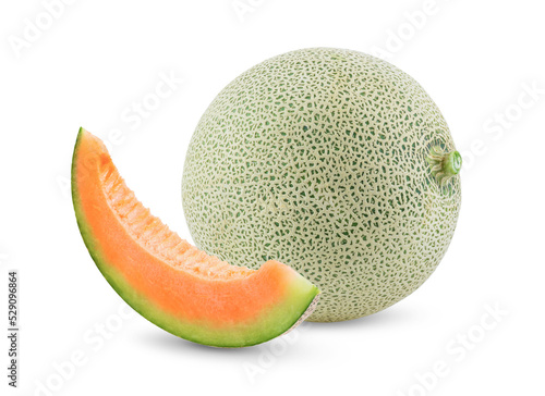 Melon isolated on transparent (PNG)
