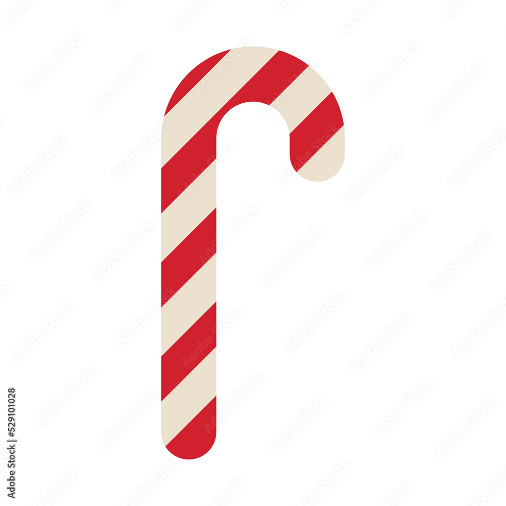 White-red striped cane White-red striped cane