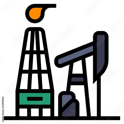 advence oil gas exploration icon photo