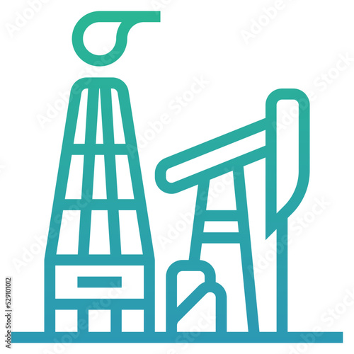 advence oil gas exploration icon photo