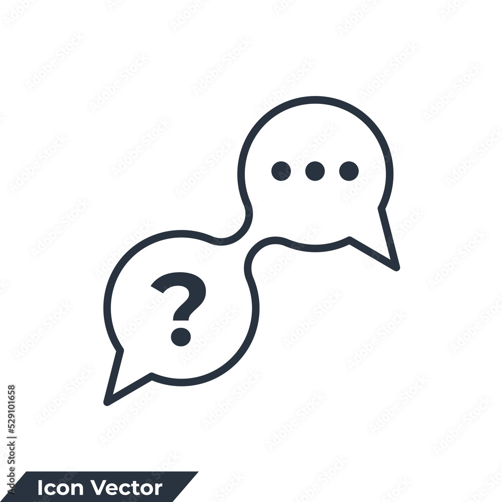 question and answer icon logo vector illustration. question answer symbol template for graphic and web design collection question and answer icon logo vector illustration. question answer symbol template for graphic and web design collection