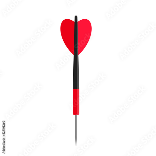 Darts arrow vector illustration flat style logo icon © Wasantha