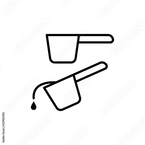 water dipper icon design vector templates
