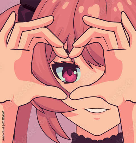anime girl face