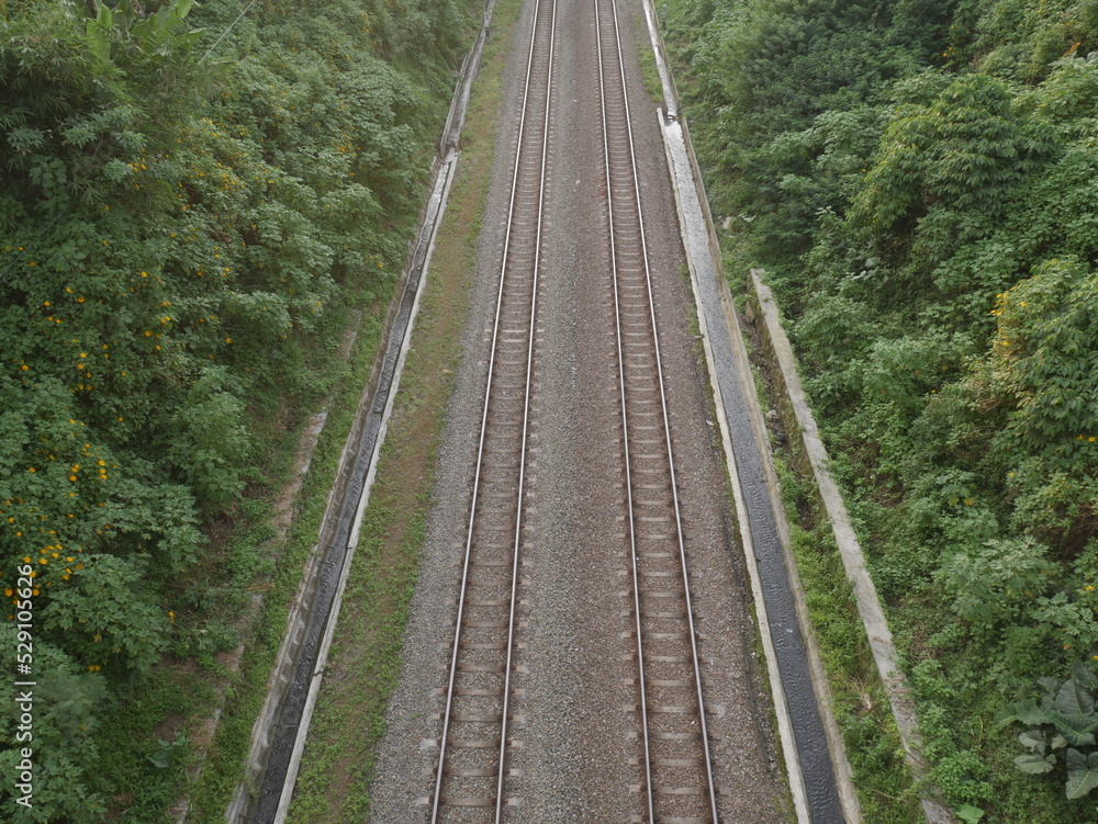 rail way in a day afternoon in indonesia rail way in a day afternoon in indonesia