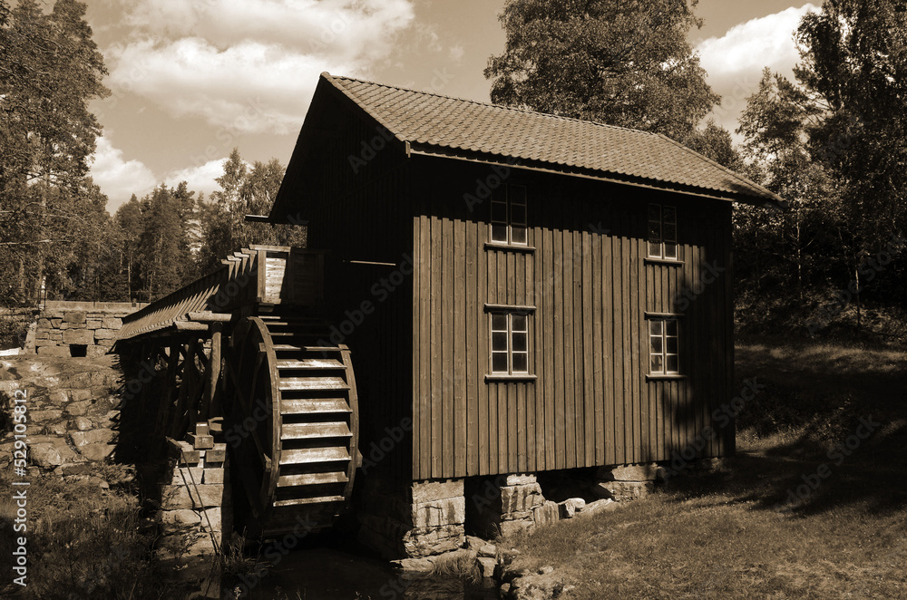 Watermill. One of the 2 working in Norway. Watermill. One of the 2 working in Norway.