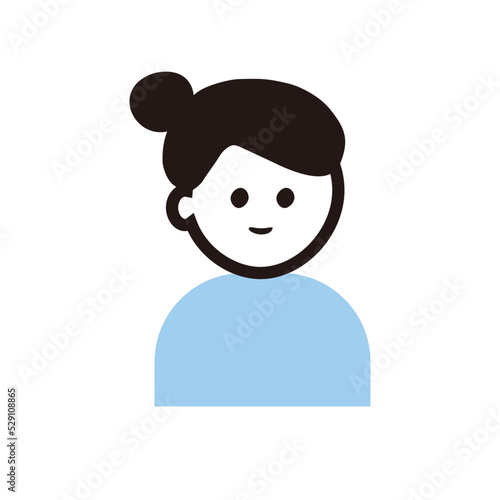 女性アイコンイラスト