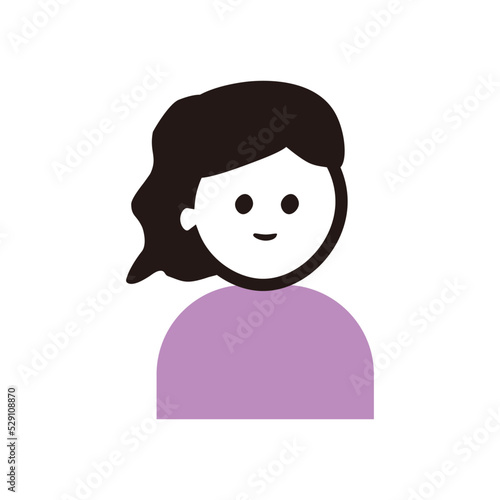 女性アイコンイラスト