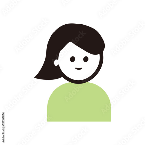 女性アイコンイラスト