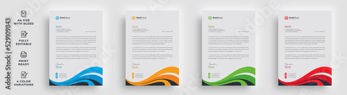 letterhead creative corporate official modern business marketing agency modern simple unique trendy newest promotional advertising minimal brochure magazine informative template design package  logo