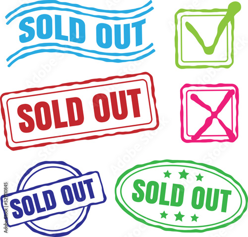 Sold out stamps collection