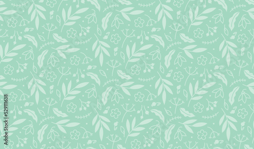 Floral ornament. Seamless patern. Vector image.