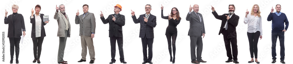 group of businessmen showing thumbs up isolated group of businessmen showing thumbs up isolated