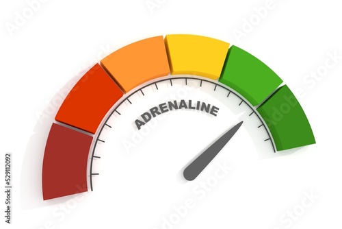 Konstfotografi Hormone adrenaline level measuring device. 3D render