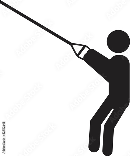 Trx training icon on white background. Trx sign. Fitness and workout training symbol. flat style.