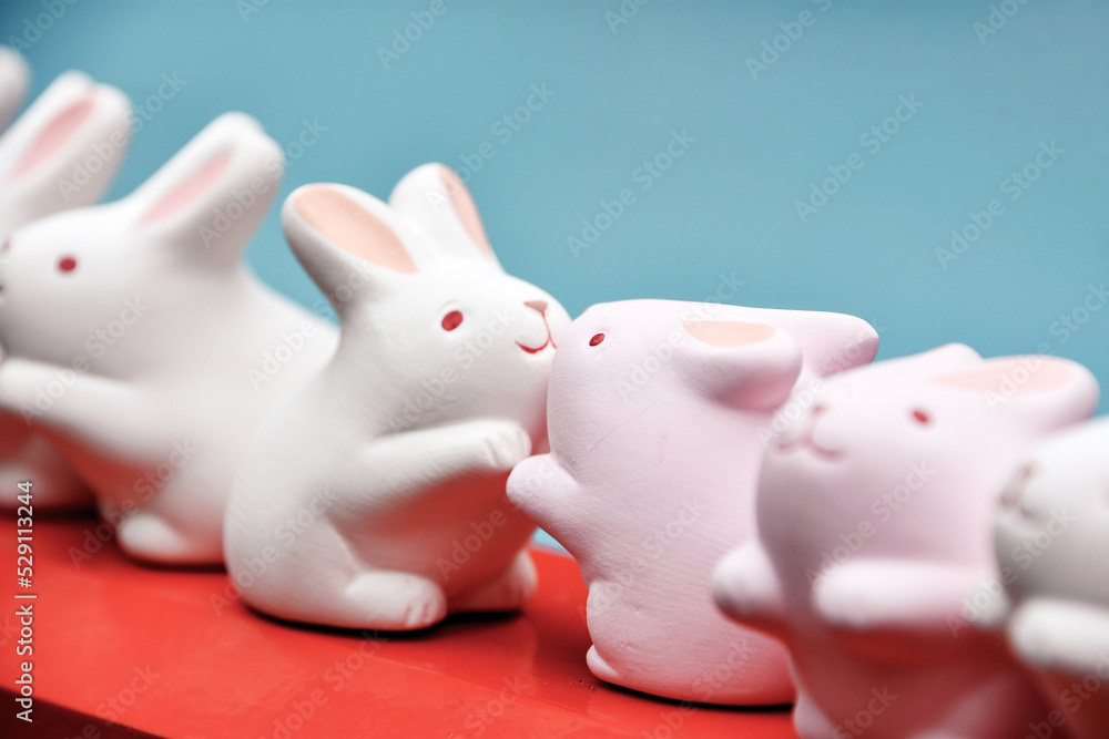 岡崎神社（京都）のおみくじうさぎ
