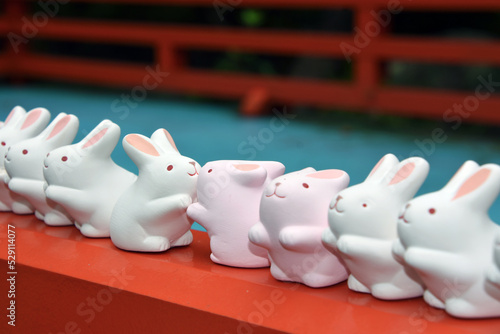 岡崎神社（京都）のおみくじうさぎ